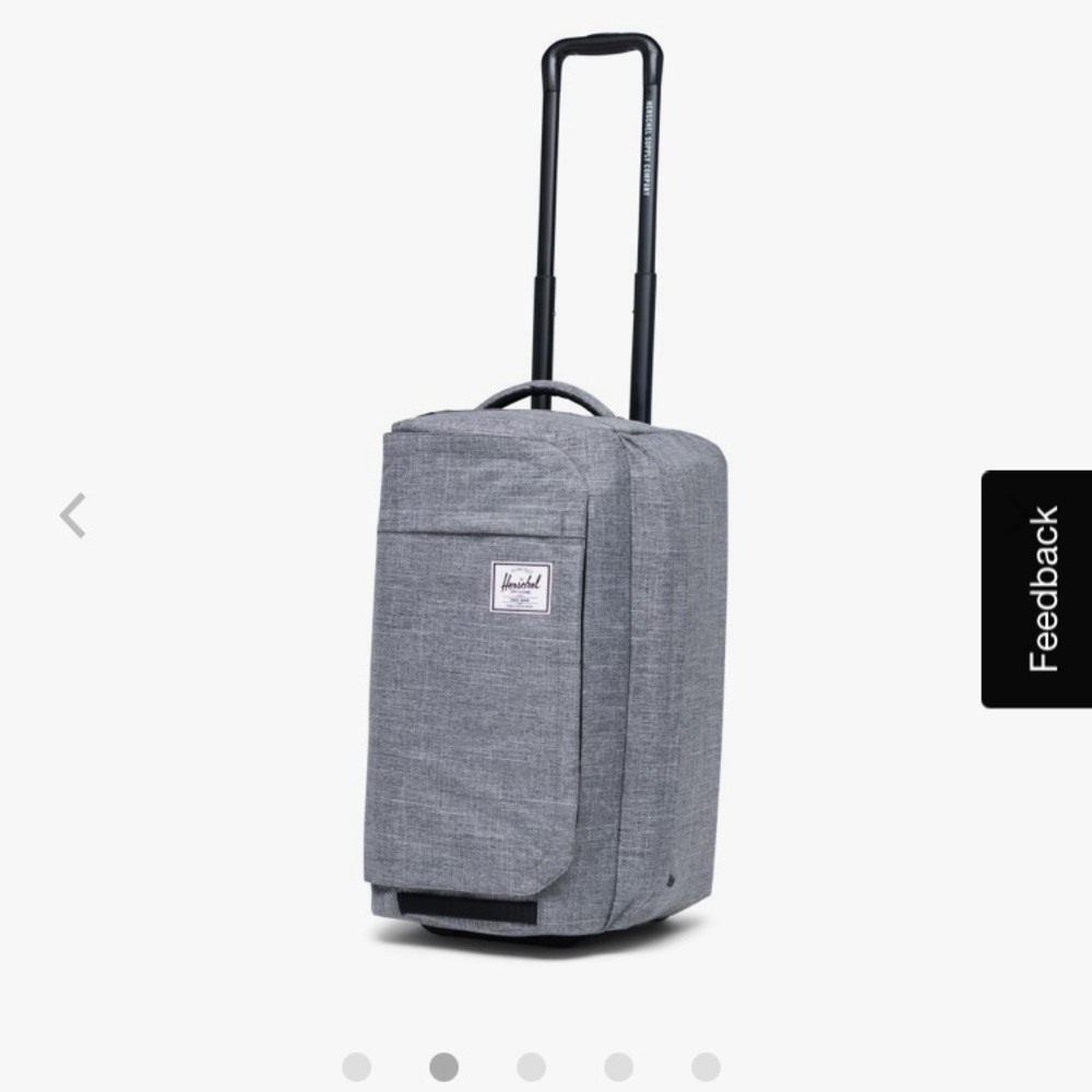 Herschel Supply Company Outfitter Wheelie Luggage 50L Raven Crosshatch AS IS